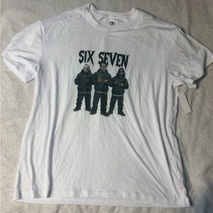 Six Seven Graphic Tee - White Men’s Crewneck Shirt
